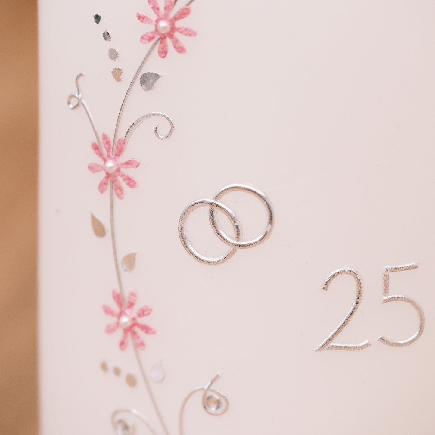 Hochzeitskerze zur silbernen Hochzeit - Rosis Kerzen