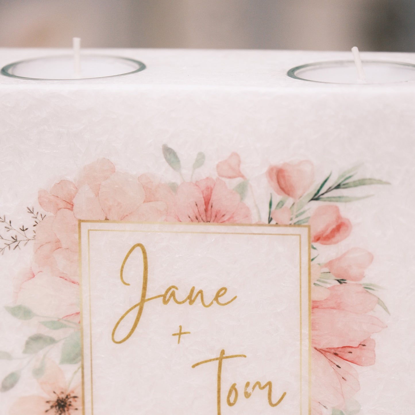 Hochzeitskerze Jane & Tom - Rosis Kerzen