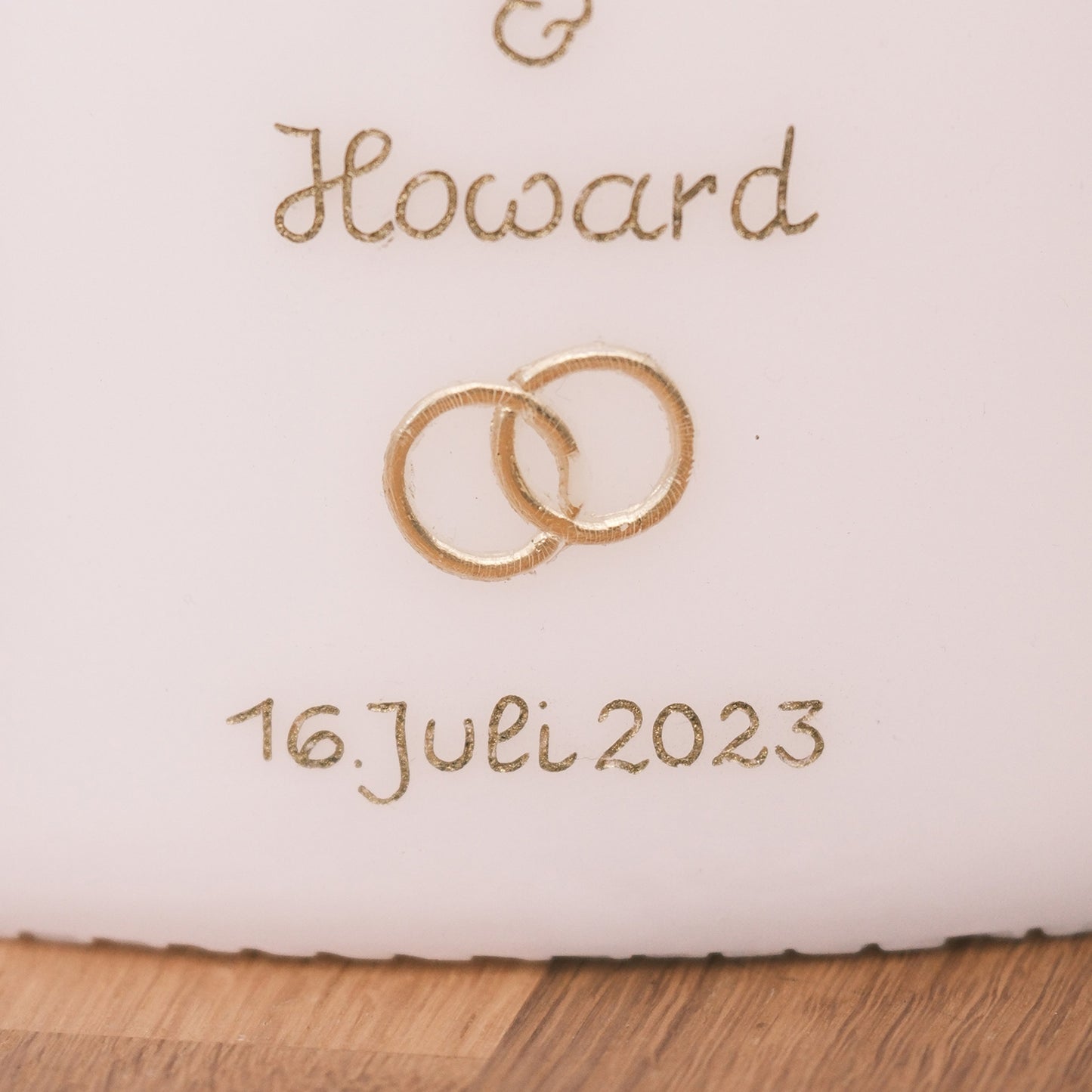 Hochzeitskerze Hannah & Howard