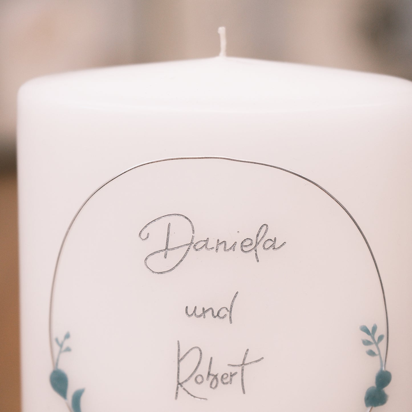 Hochzeitskerze Daniela & Robert