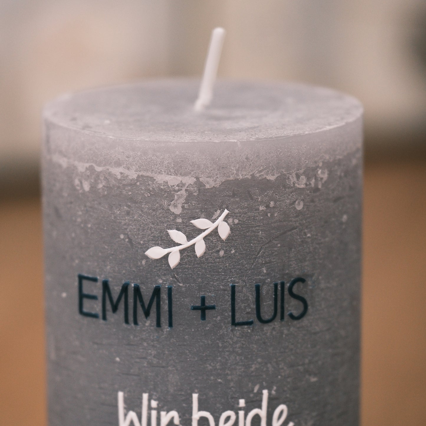 Hochzeitskerze Emmi & Luis