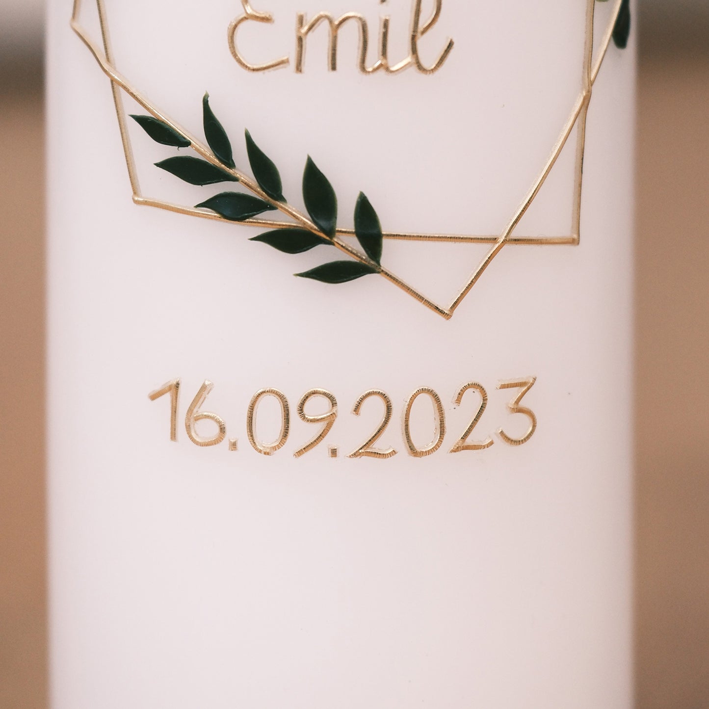 Hochzeitskerze Lucy & Emil - Rosis Kerzen