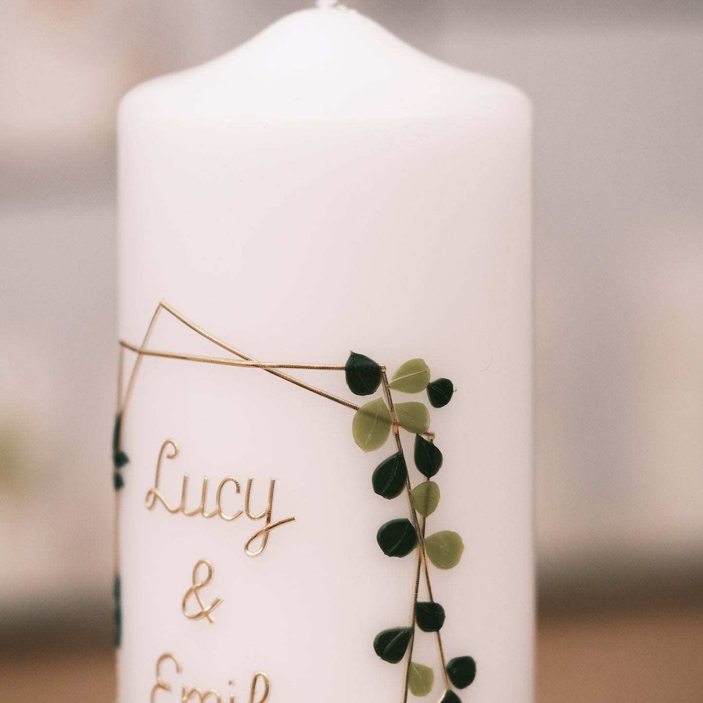 Hochzeitskerze Lucy & Emil - Rosis Kerzen