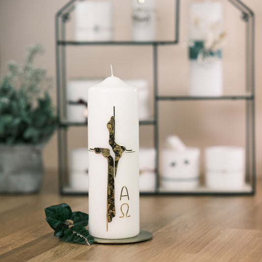 Trauerkerze "Inneres Licht" - Rosis Kerzen gold