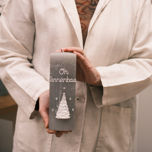 Weihnachtskerze "Oh Tannenbaum"