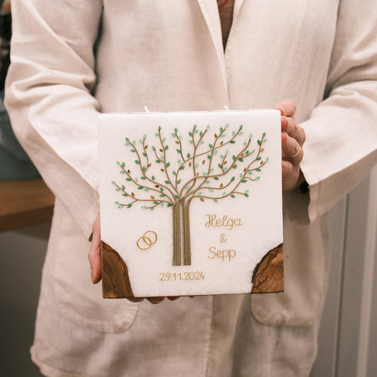 Hochzeitskerze Helga & Sepp