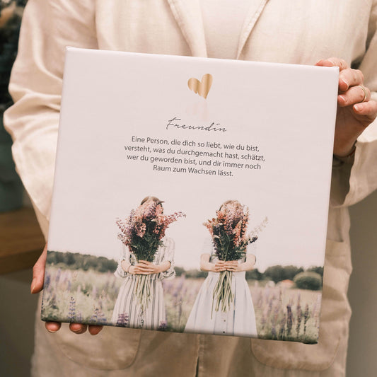 Freundin-Leinwandbild