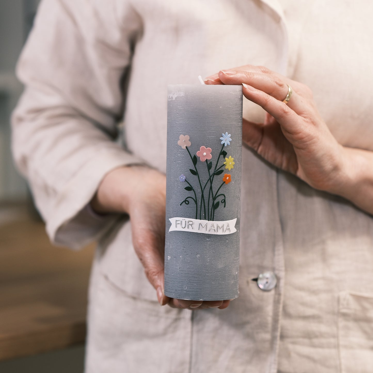 Blumenstrauß für Mama - Rosis Kerzen