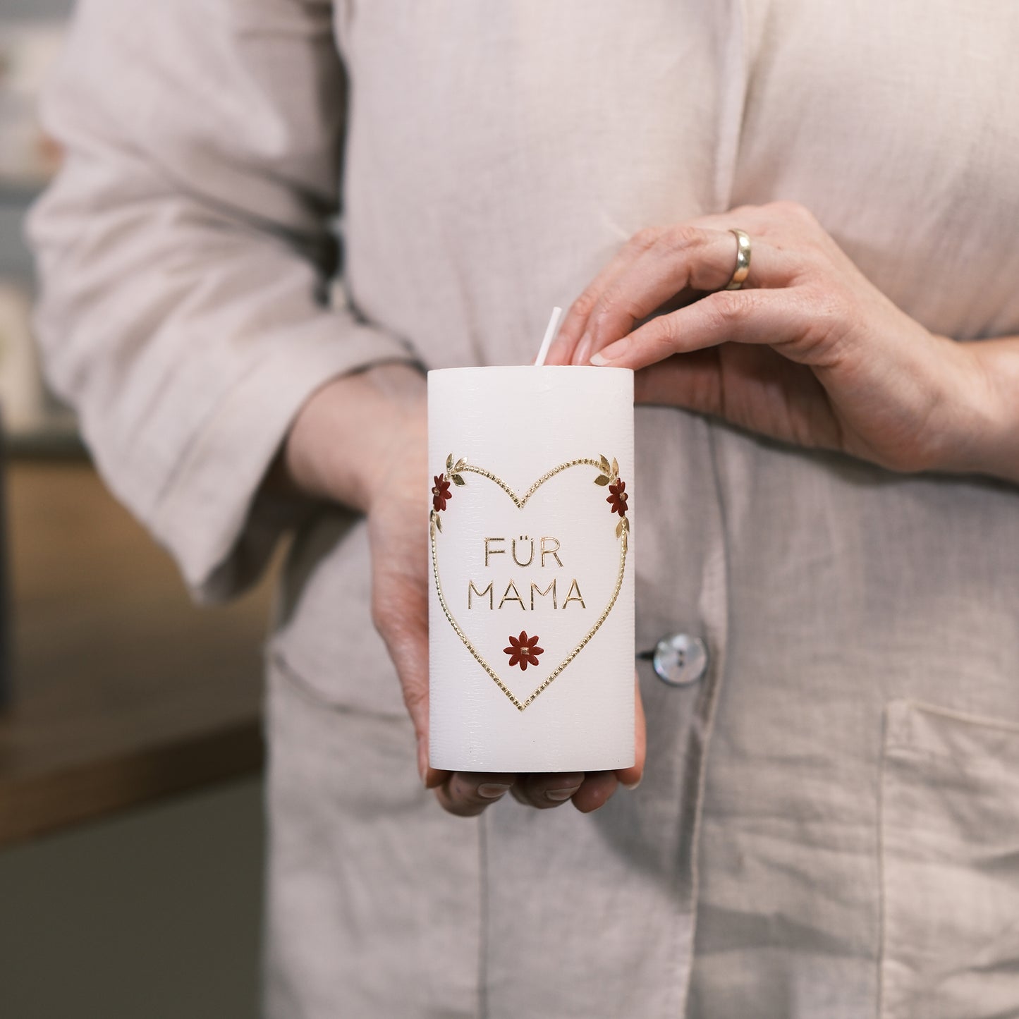 Herz für Mama - Rosis Kerzen