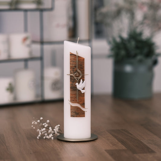 Taufkerze Willi - Rosis Kerzen orange