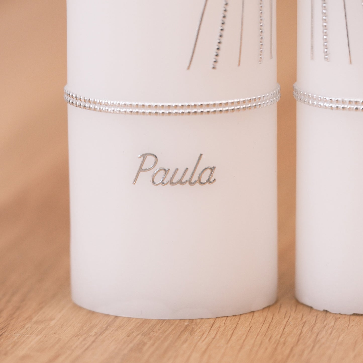 Taufkerze für Zwillinge - Rosis Kerzen