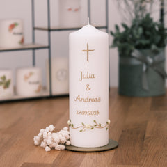 Hochzeitskerze Julia & Andreas