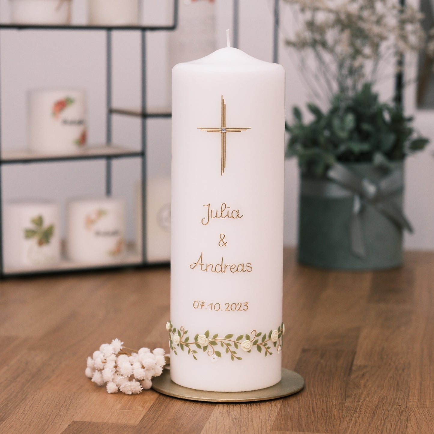 Hochzeitskerze Julia & Andreas
