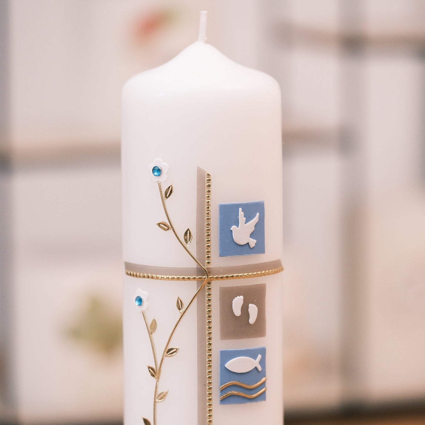 Taufkerze Ludwig - Rosis Kerzen