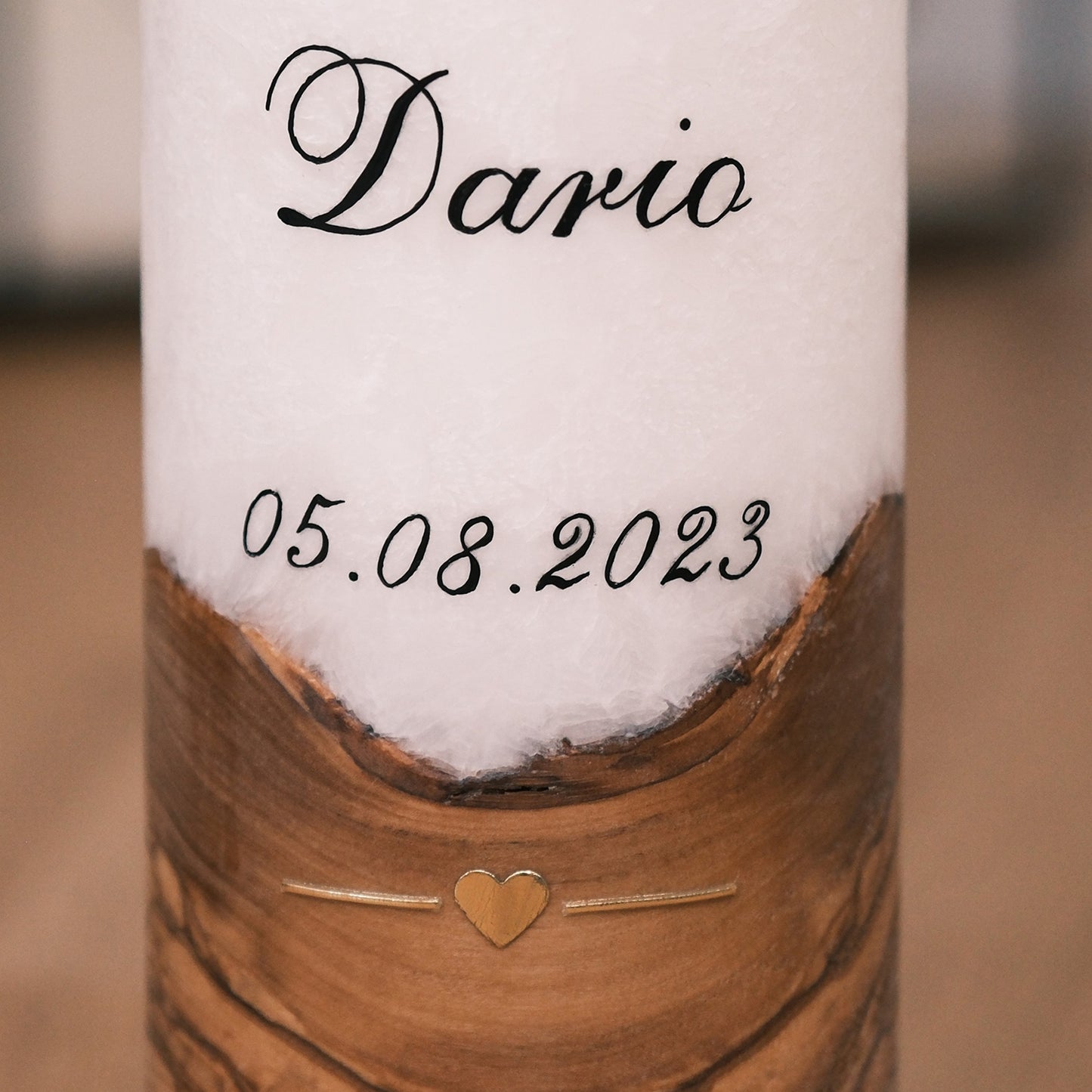 Hochzeitskerze Maria & Dario - Rosis Kerzen