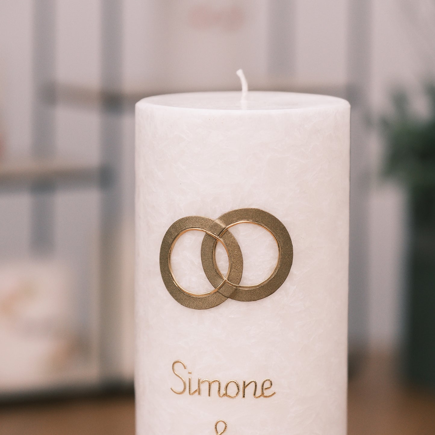 Hochzeitskerze Simone & Samuel - Rosis Kerzen