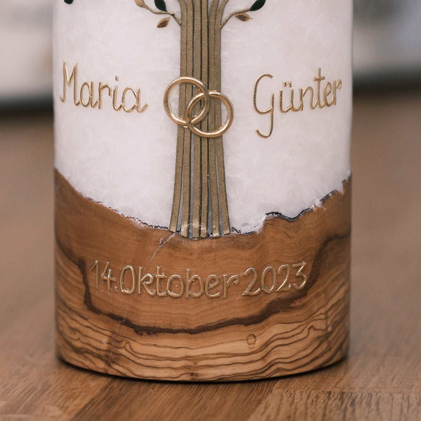 Hochzeitskerze Maria & Günter