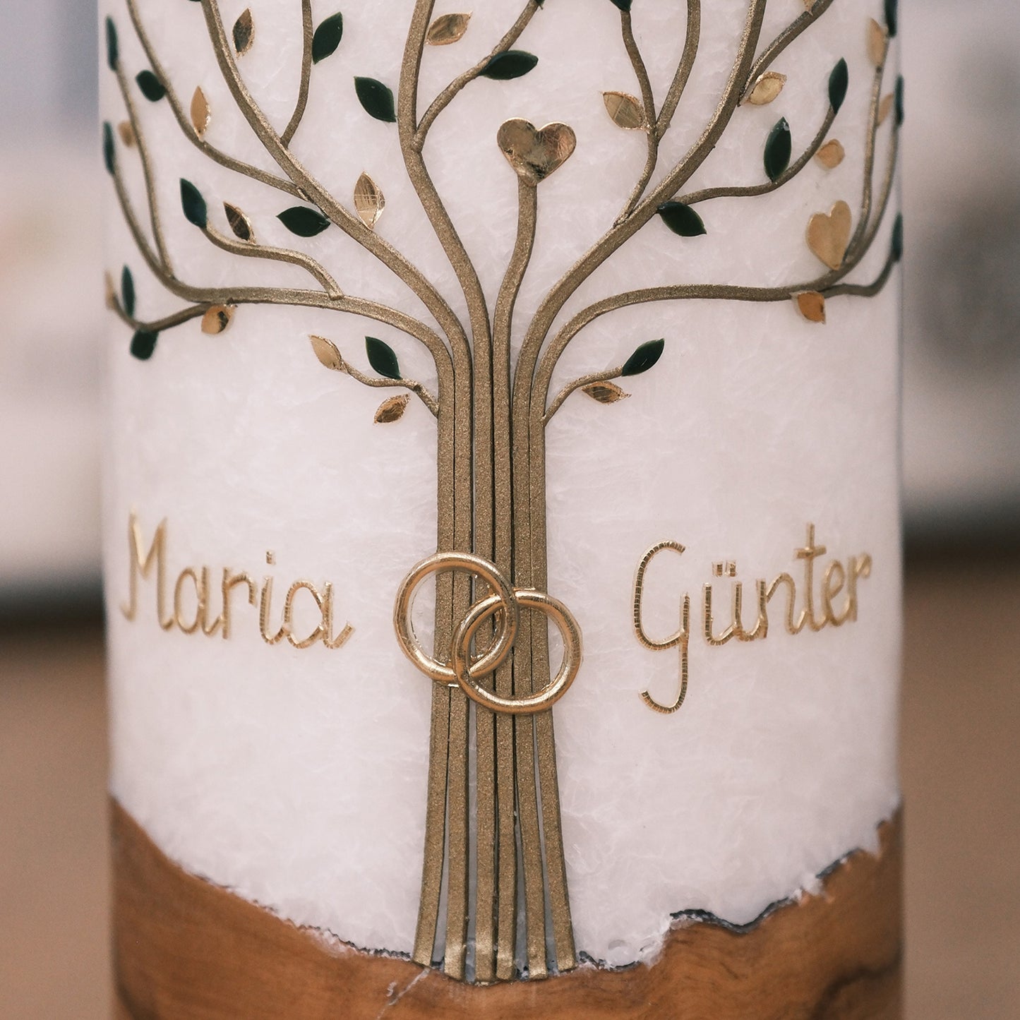 Hochzeitskerze Maria & Günter