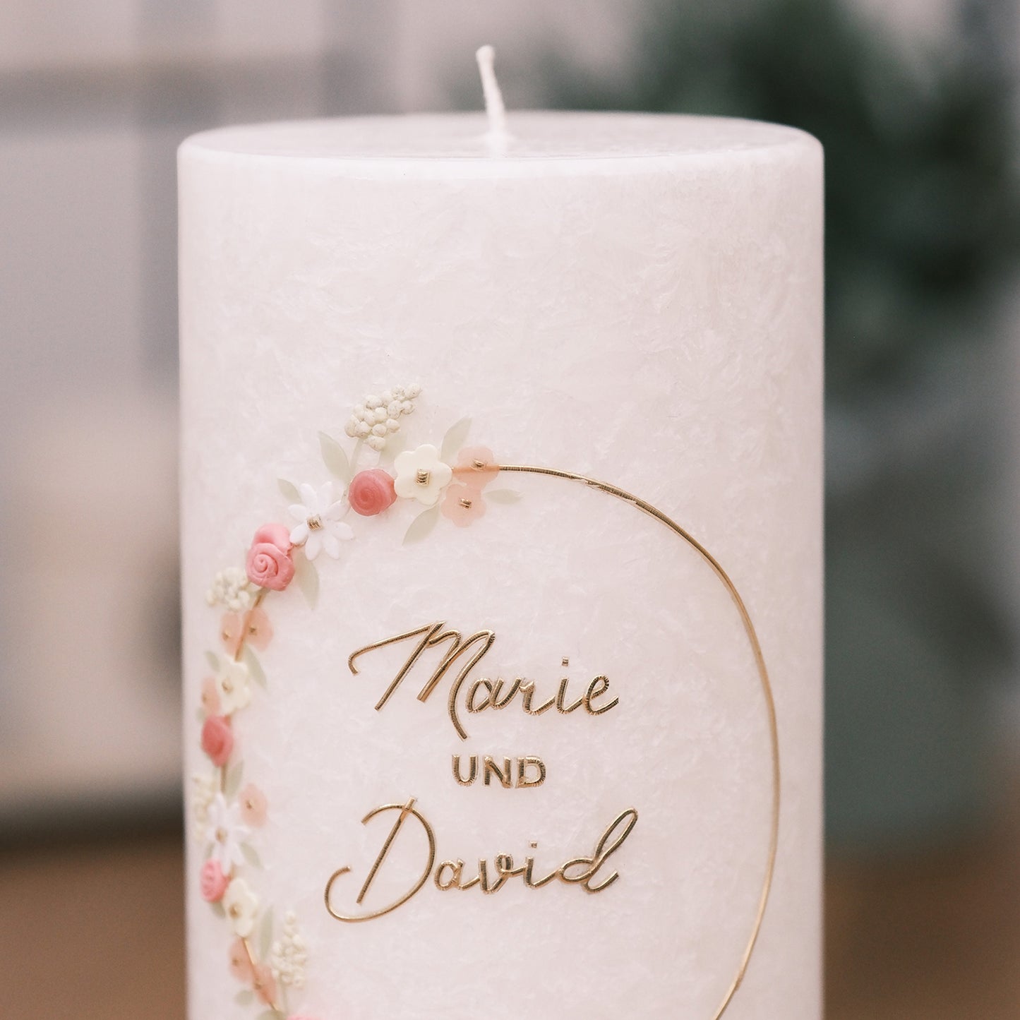 Hochzeitskerze Marie & David