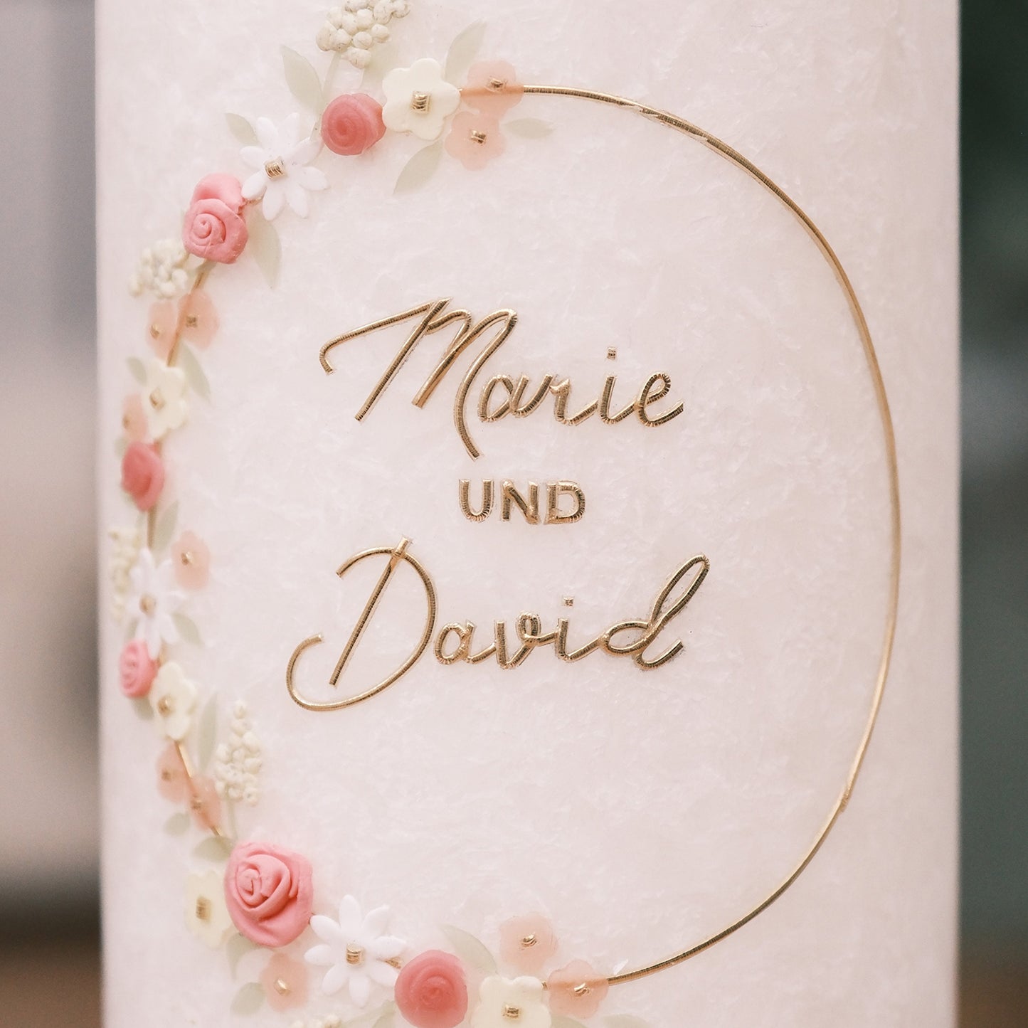 Hochzeitskerze Marie & David