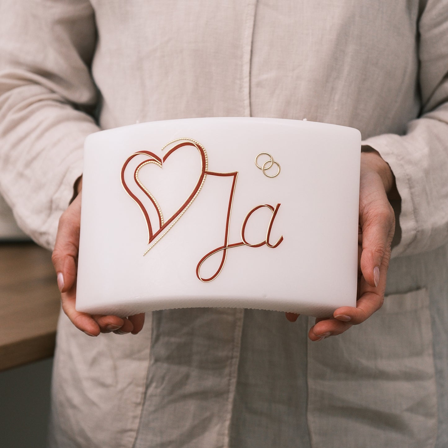 Hochzeitskerze "Ja"