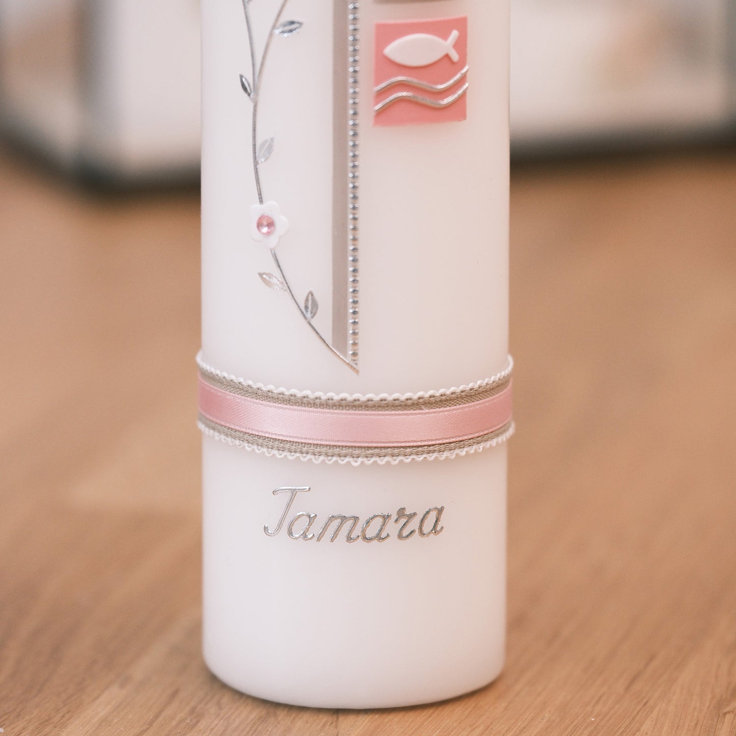 Taufkerze Tamara - Rosis Kerzen