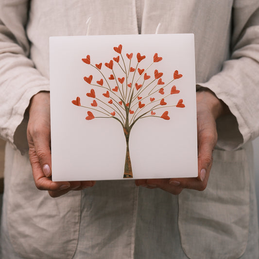 Hochzeitskerze Herzensbaum - Rosis Kerzen