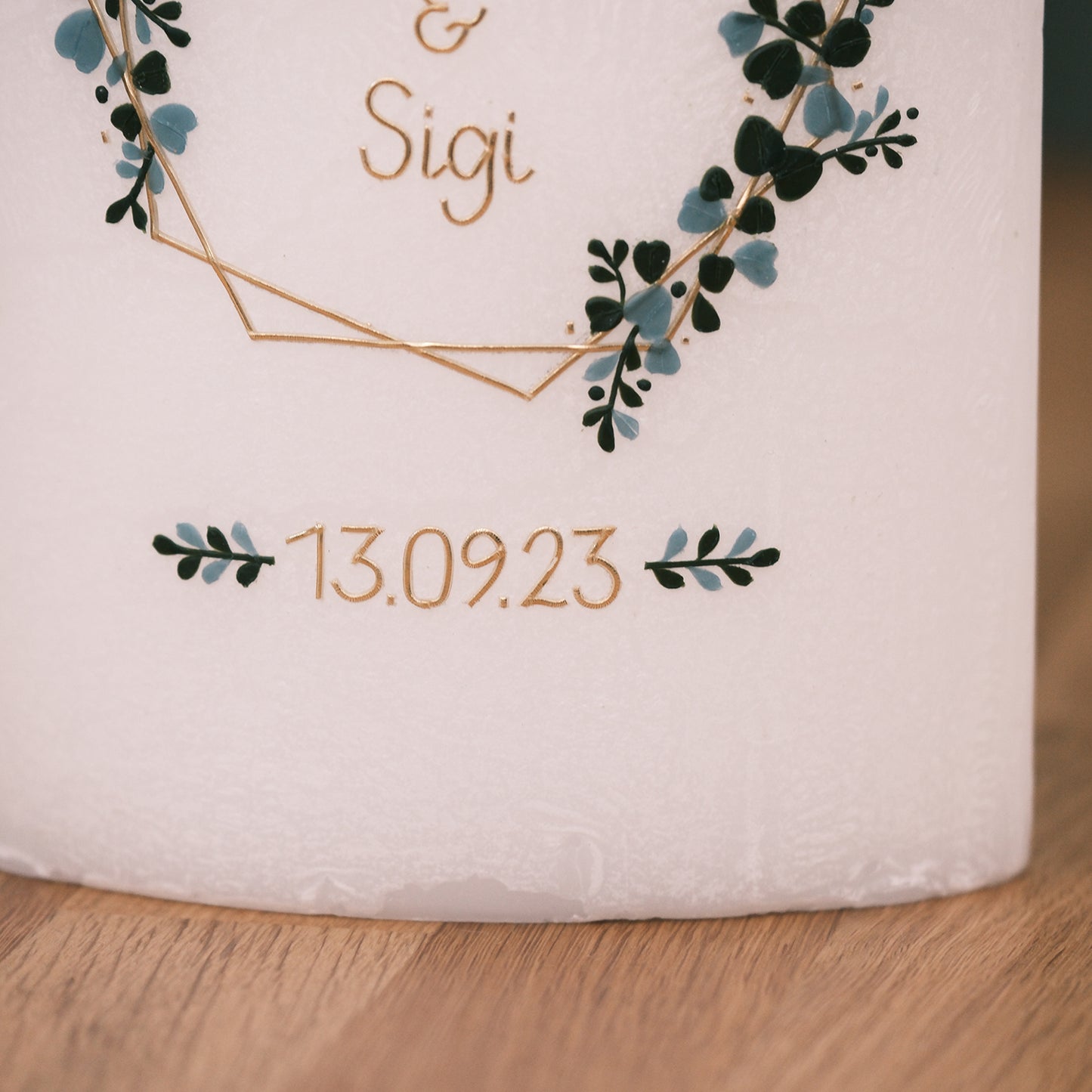 Hochzeitskerze Renate & Sigi