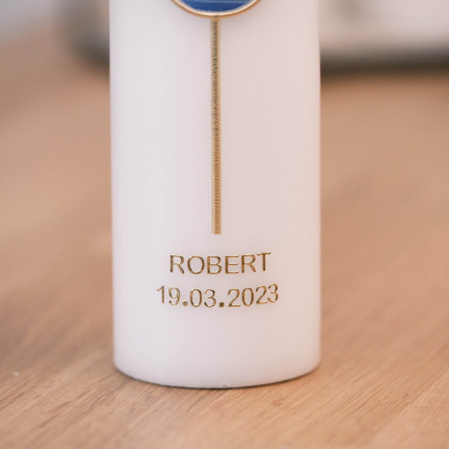 Taufkerze Robert - Rosis Kerzen