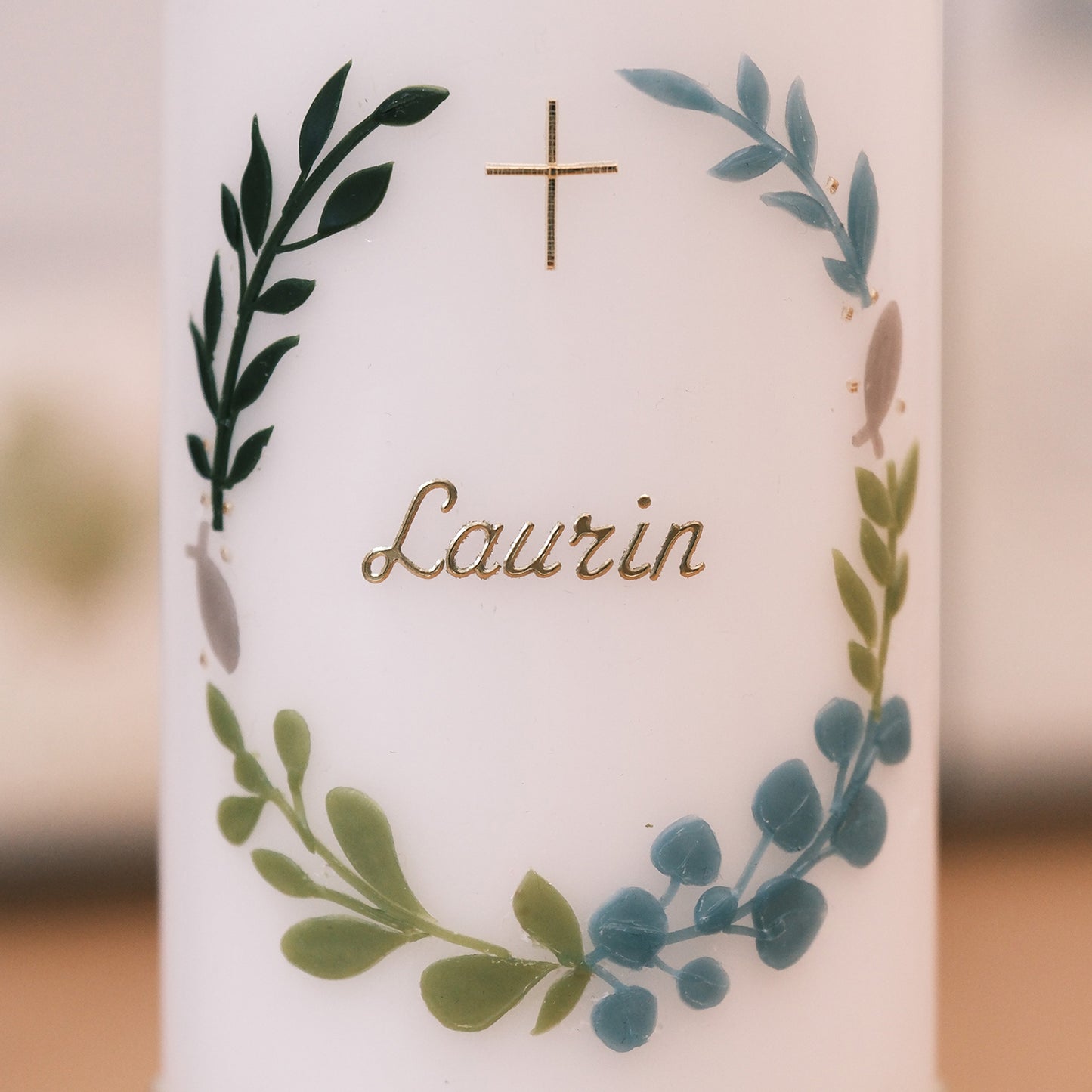 Taufkerze Laurin