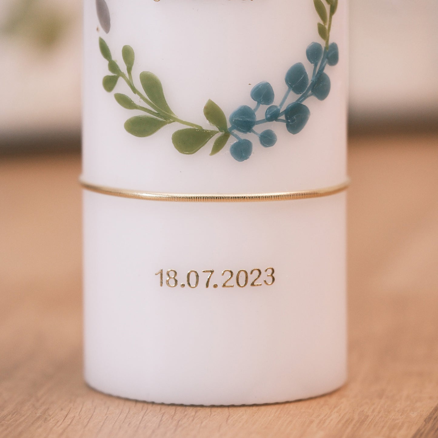 Taufkerze Laurin - Rosis Kerzen