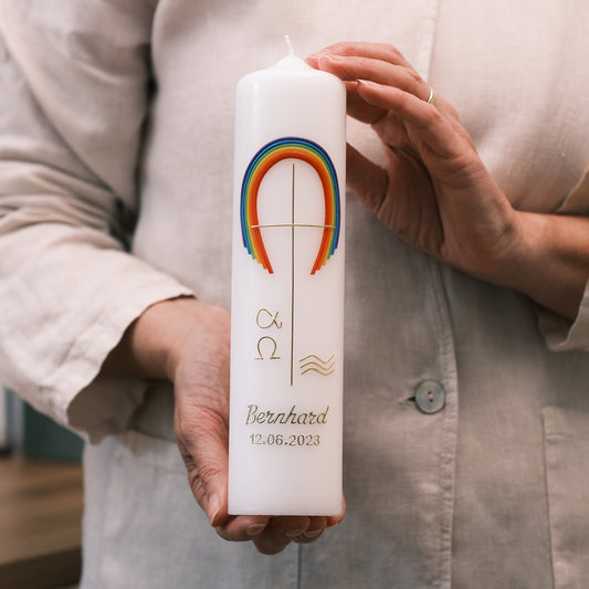Taufkerze Bernhard - Rosis Kerzen