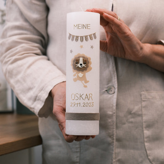 Taufkerze Osker - Rosis Kerzen