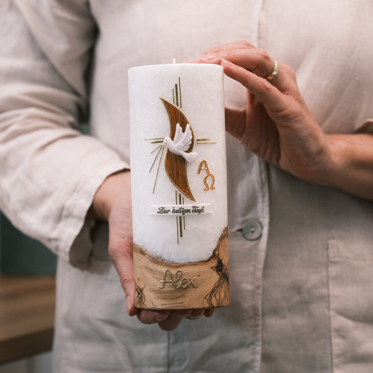 Taufkerze Alex - Rosis Kerzen