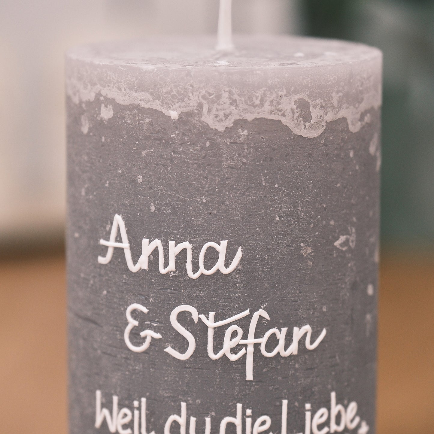 Hochzeitskerze Anna & Stefan - Rosis Kerzen