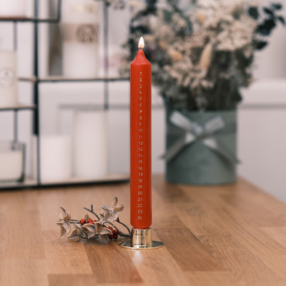 Adventkalenderkerze, 1-24