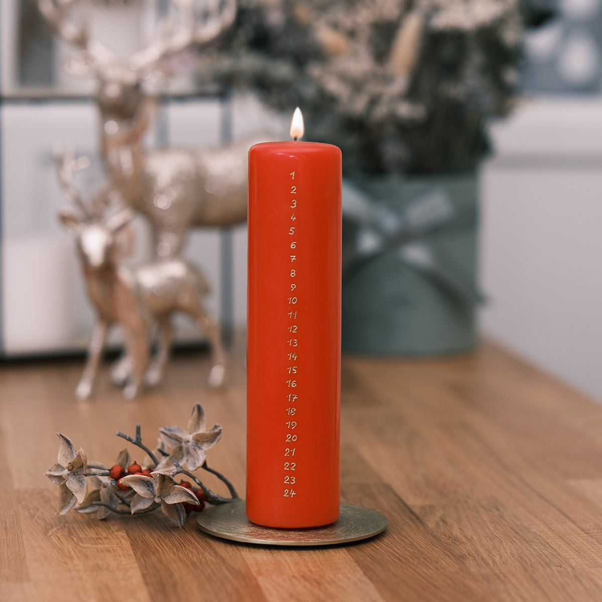 Adventkalender Kerze, 1-24