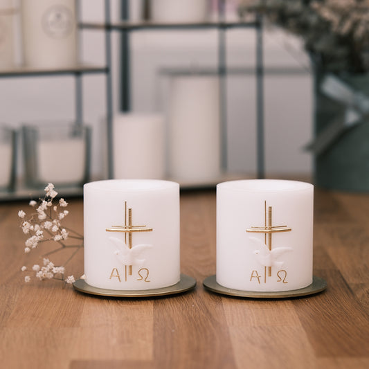 Paten-Tischkerzen Emmi - Rosis Kerzen 3er Set