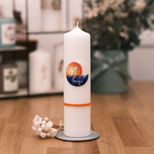 Taufkerze Leon - Rosis Kerzen Stumpenkerze 250/60 mm
