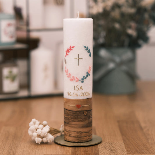 Taufkerze Tobias - Rosis Kerzen