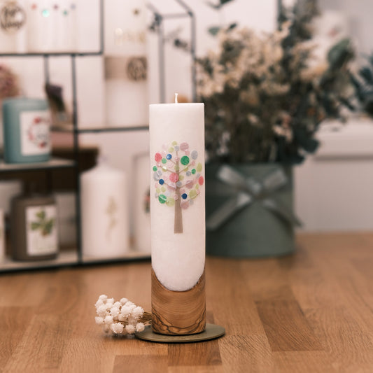 Taufkerze Sebastian - Rosis Kerzen