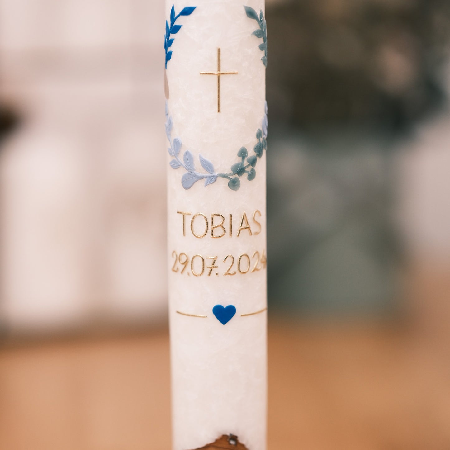 Taufkerze Tobias - Rosis Kerzen