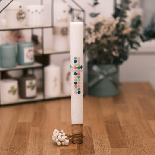 Taufkerze Susi - Rosis Kerzen 400/40mm