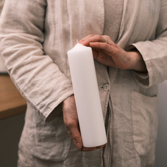 RAL Stumpenkerze 25x6cm - Rosis Kerzen