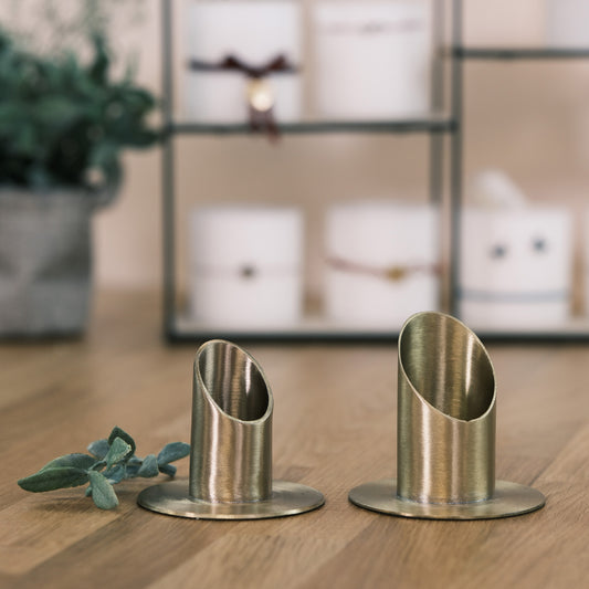 Kerzenhalter für Altarkerzen (gold, 400/40mm) - Rosis Kerzen