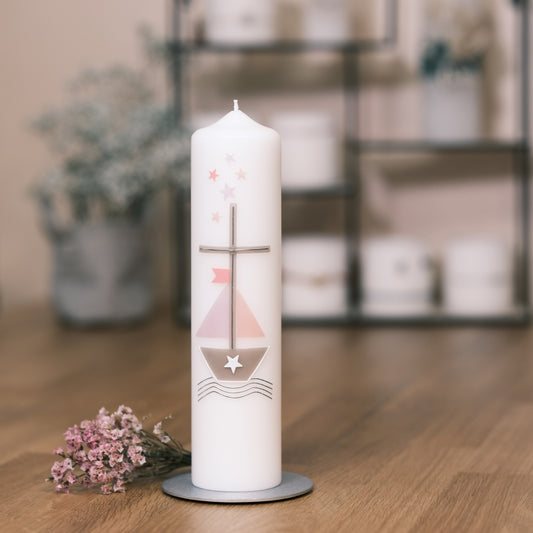 Taufkerze Robin - Rosis Kerzen