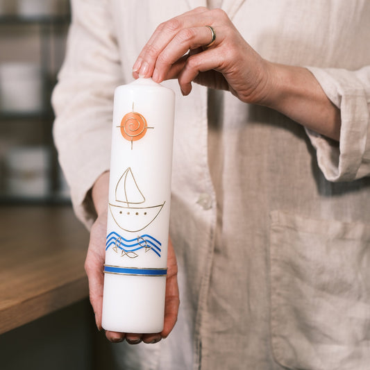 Kommunionkerze Adrian - Rosis Kerzen