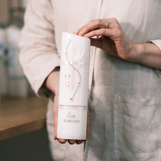 Taufkerze Eva - Rosis Kerzen