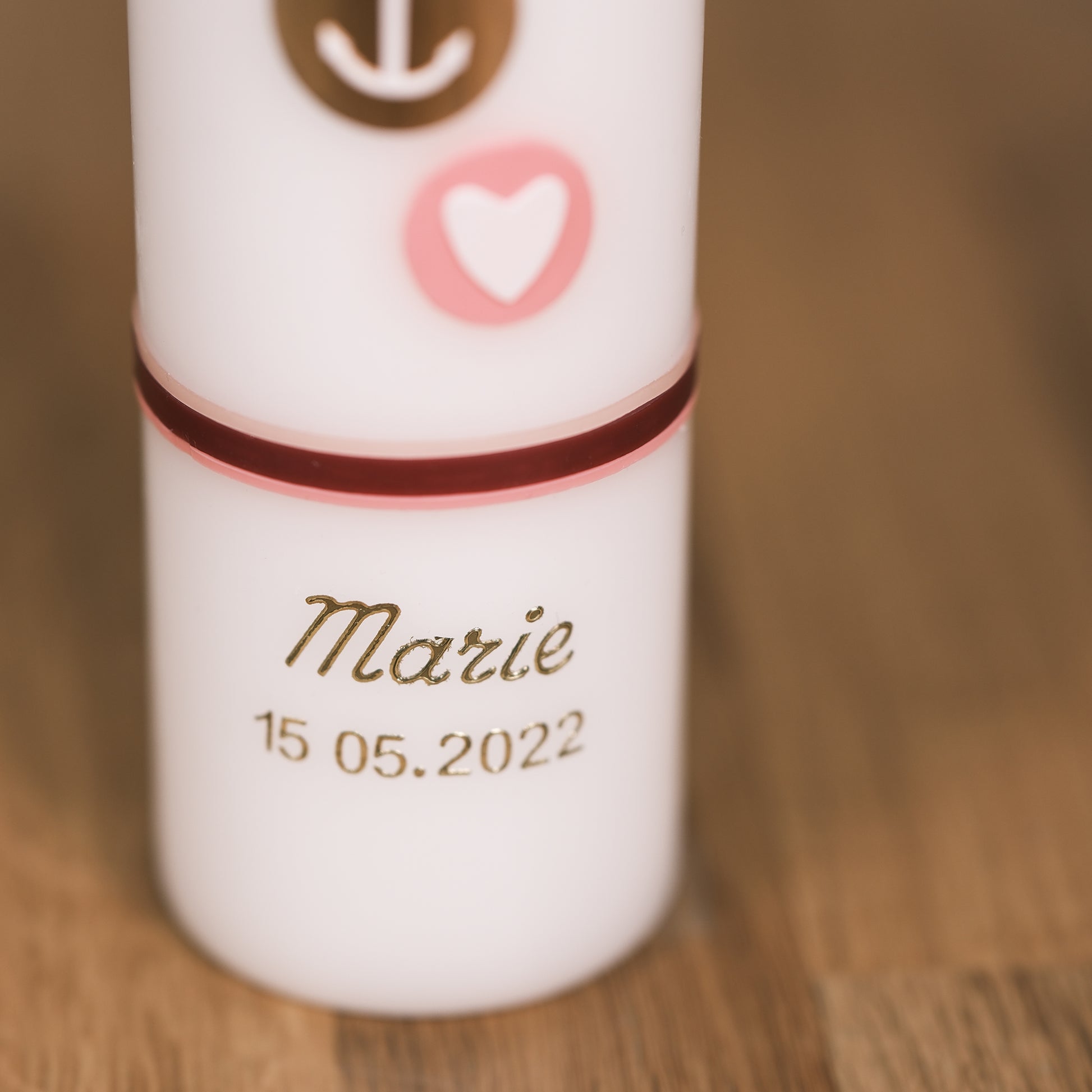 Taufkerze Marie - Rosis Kerzen