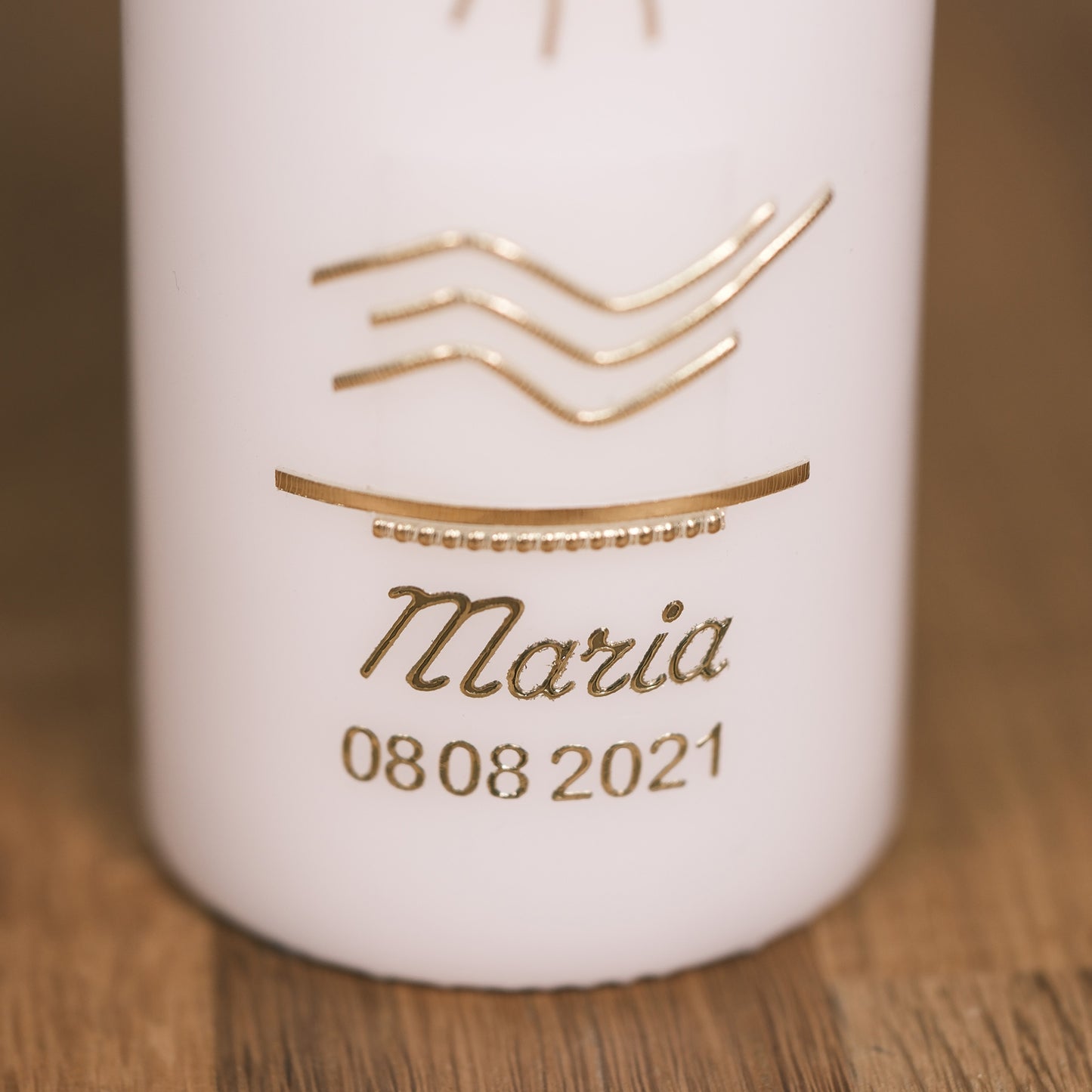 Taufkerze Maria - Rosis Kerzen